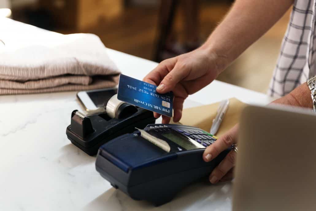 Paying with credit card